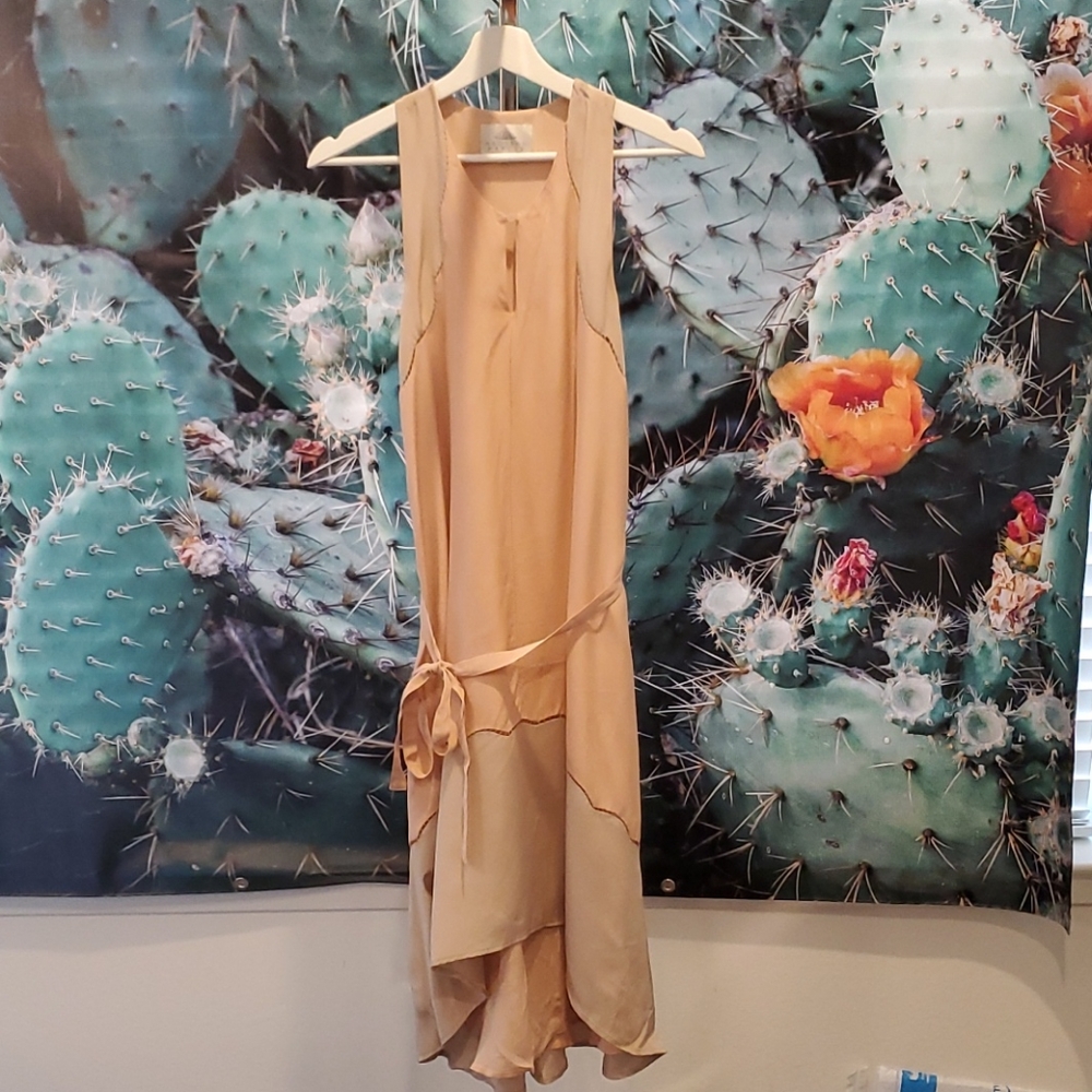 Madison Marcus 100% Silk Blush dress